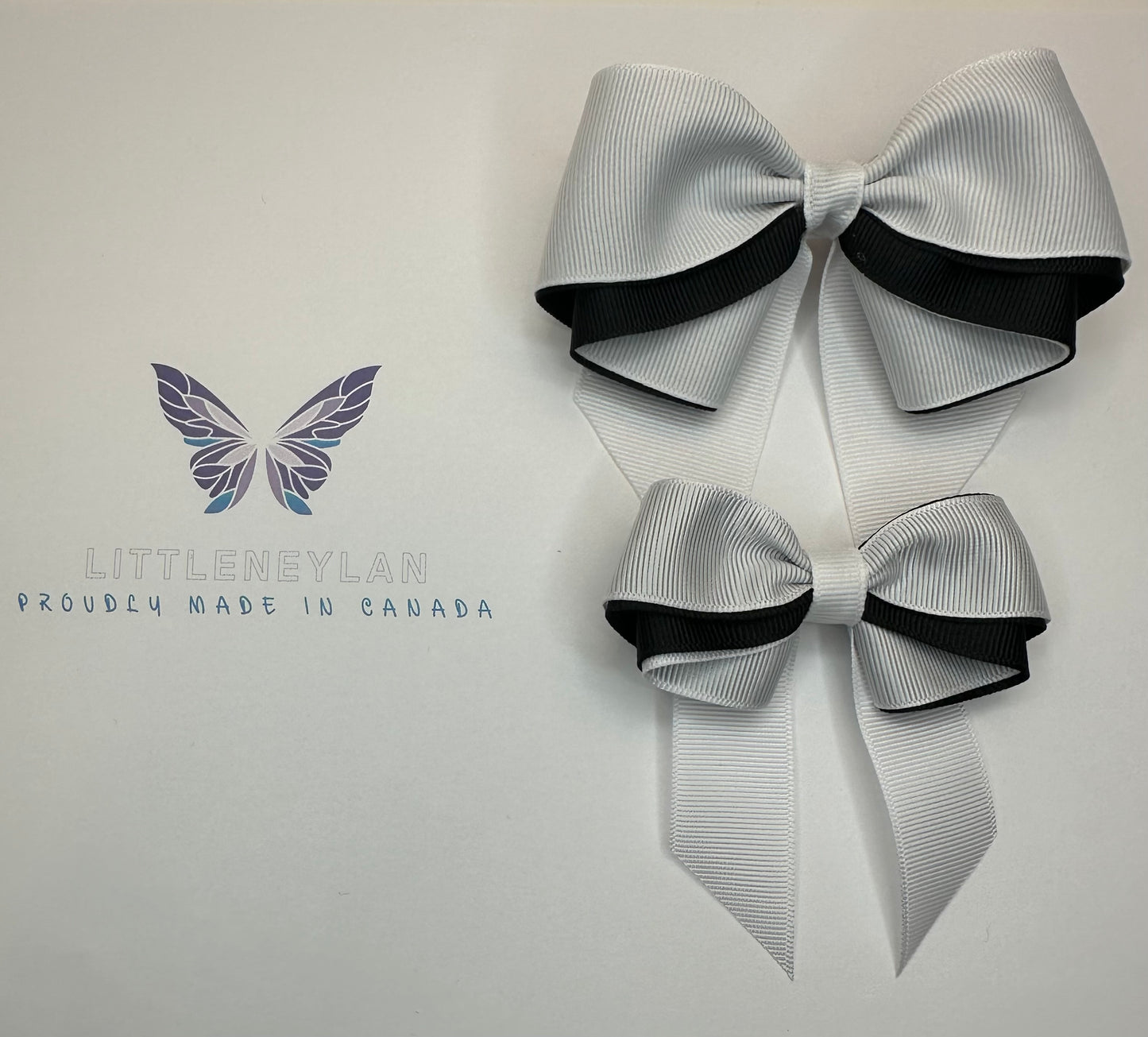 Two tone hair bows