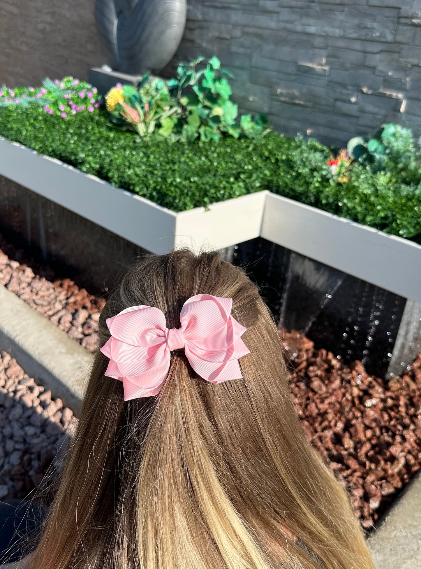 Big four layer hair bow