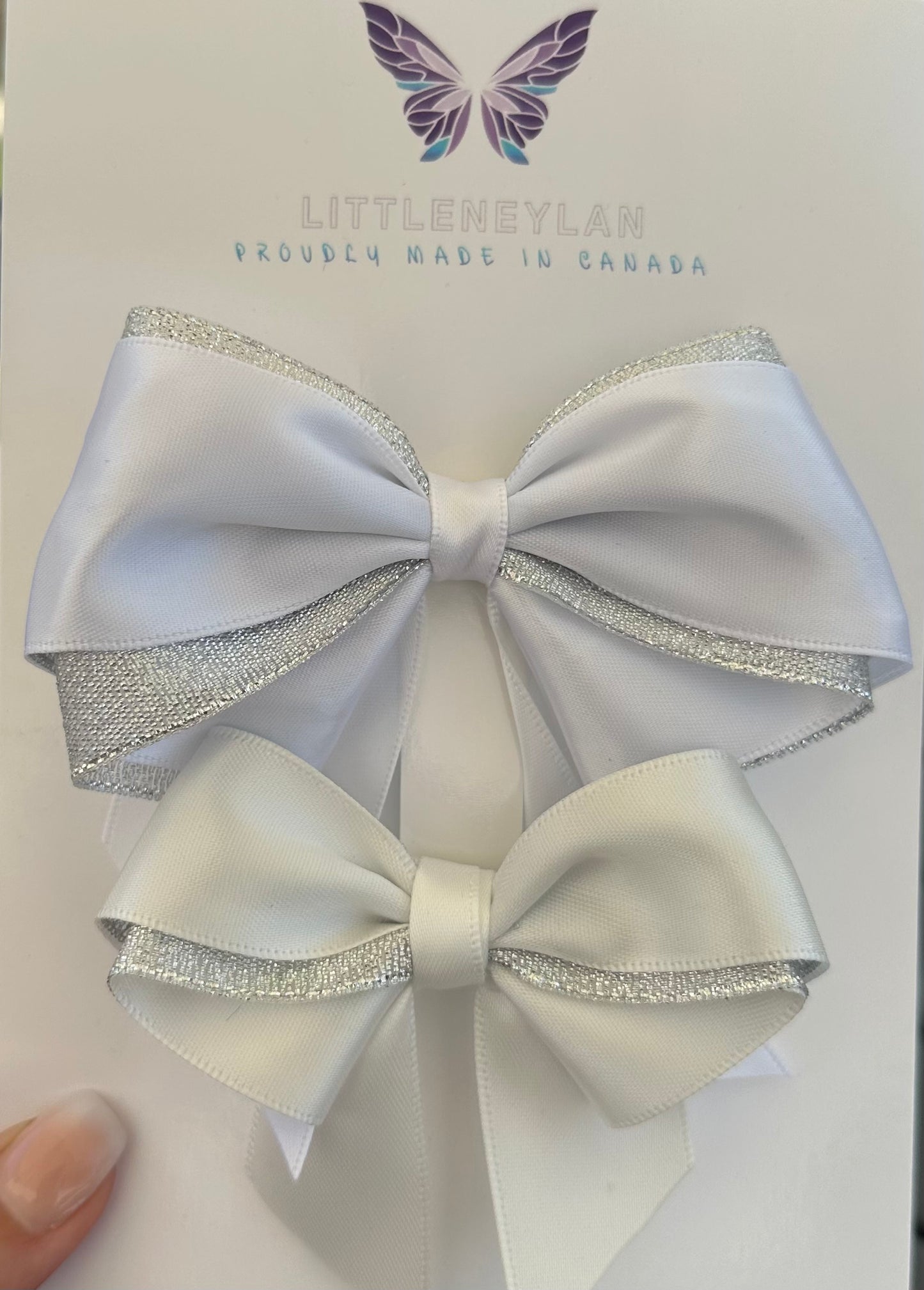 Two tone hair bows